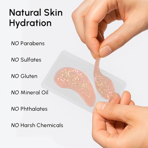 MAREE Pink Eye Gels – Hydrating Under-Eye Patches with Rose Water
