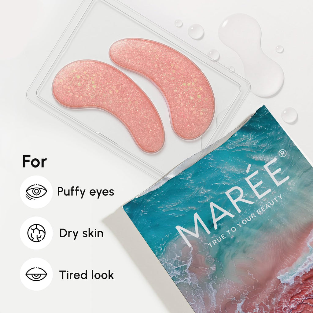 MAREE Pink Eye Gels – Hydrating Under-Eye Patches with Rose Water