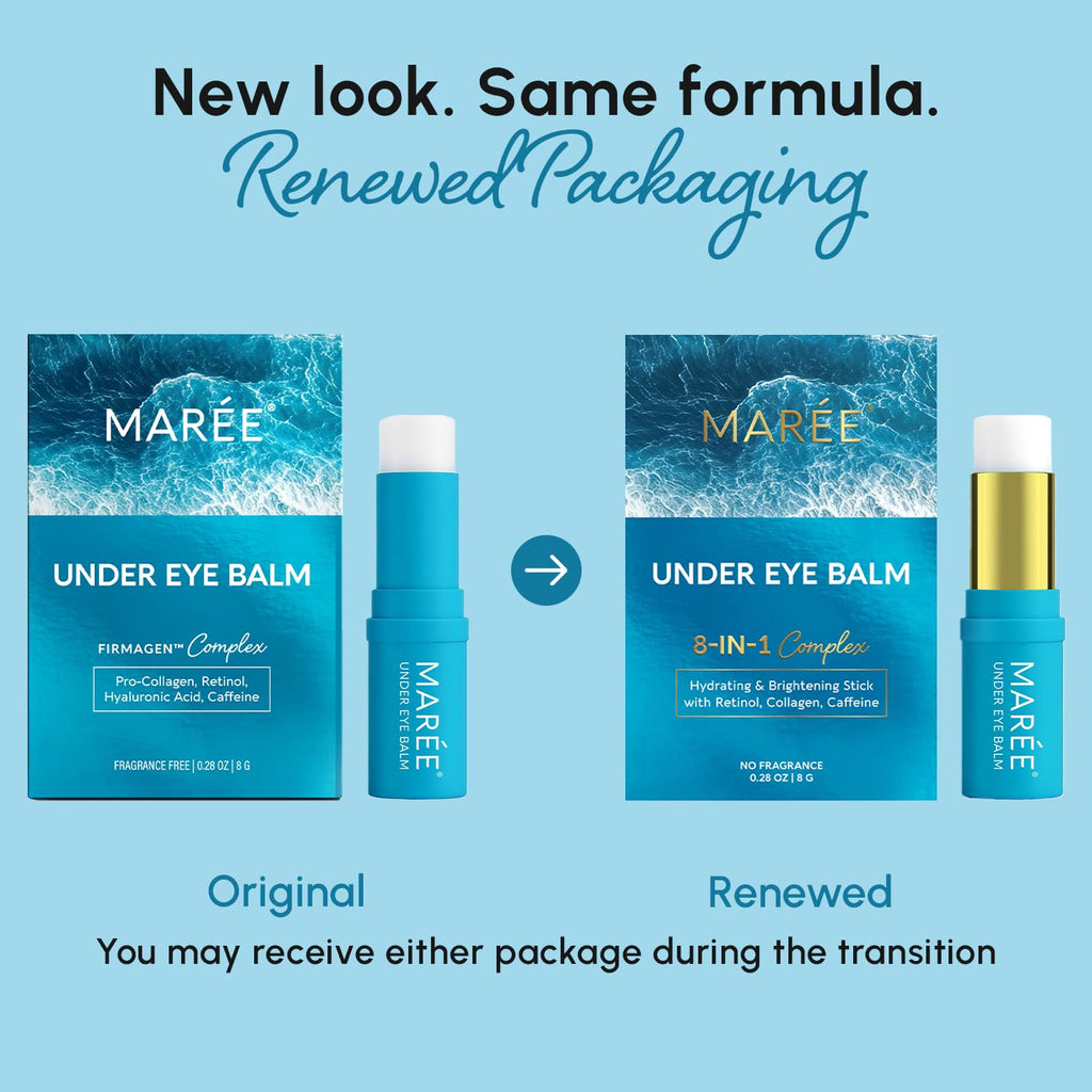 MAREE Under Eye Balm Stick Hydrating – 2 Pack | Retinol & Caffeine Eye Treatment