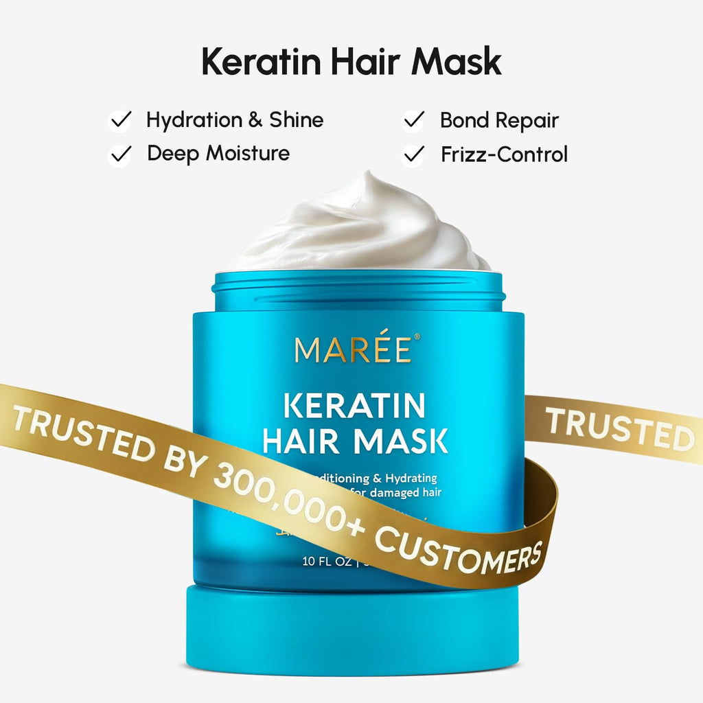 MAREE Texture Spray for Hair Women – Sea Salt Spray with Keratin, Vitamin B5 & Plant Proteins | Flexible Hold & Beach Waves