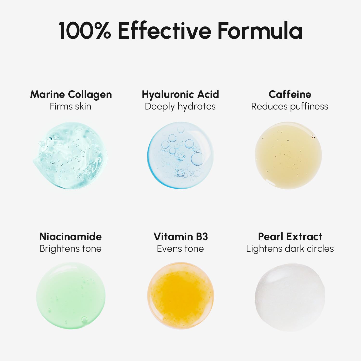 MAREE Hydrating Under Eye Patches – Caffeine, Collagen & Niacinamide for Puffiness and Brightness