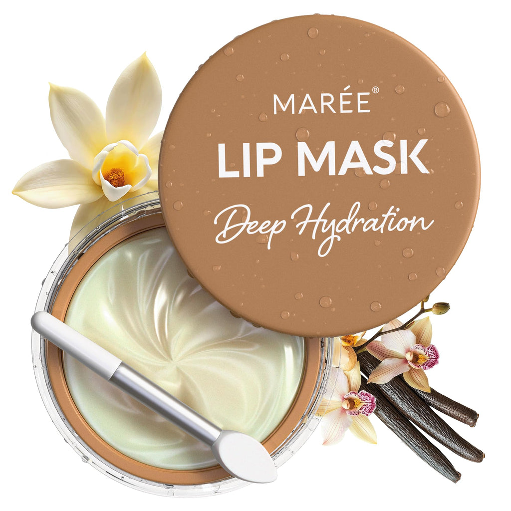 MAREE Lip Mask Overnight Vanilla – Hydrating Night Lip Treatment with Collagen & Oils