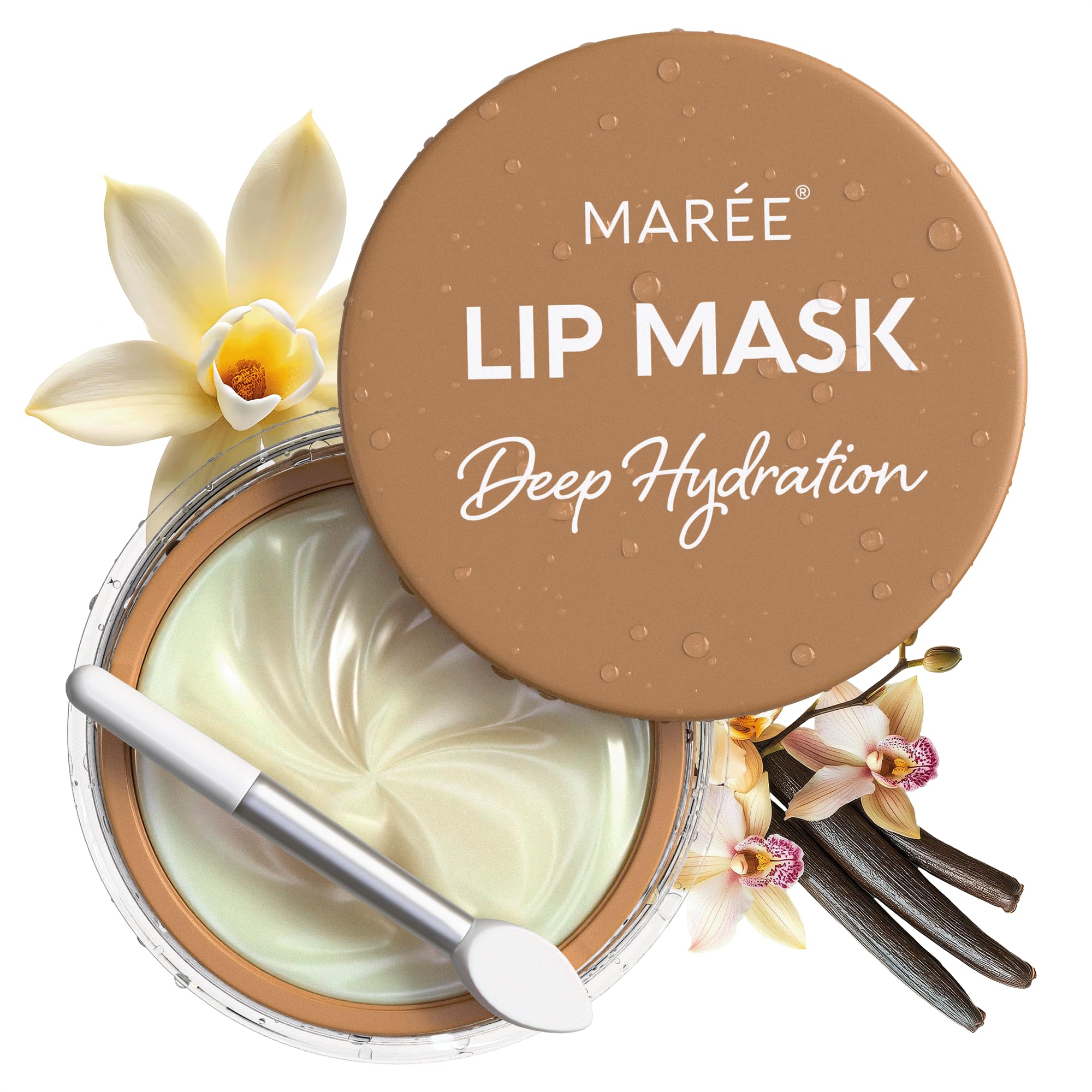 MAREE Lip Mask Overnight Vanilla – Hydrating Night Lip Treatment with Collagen & Oils
