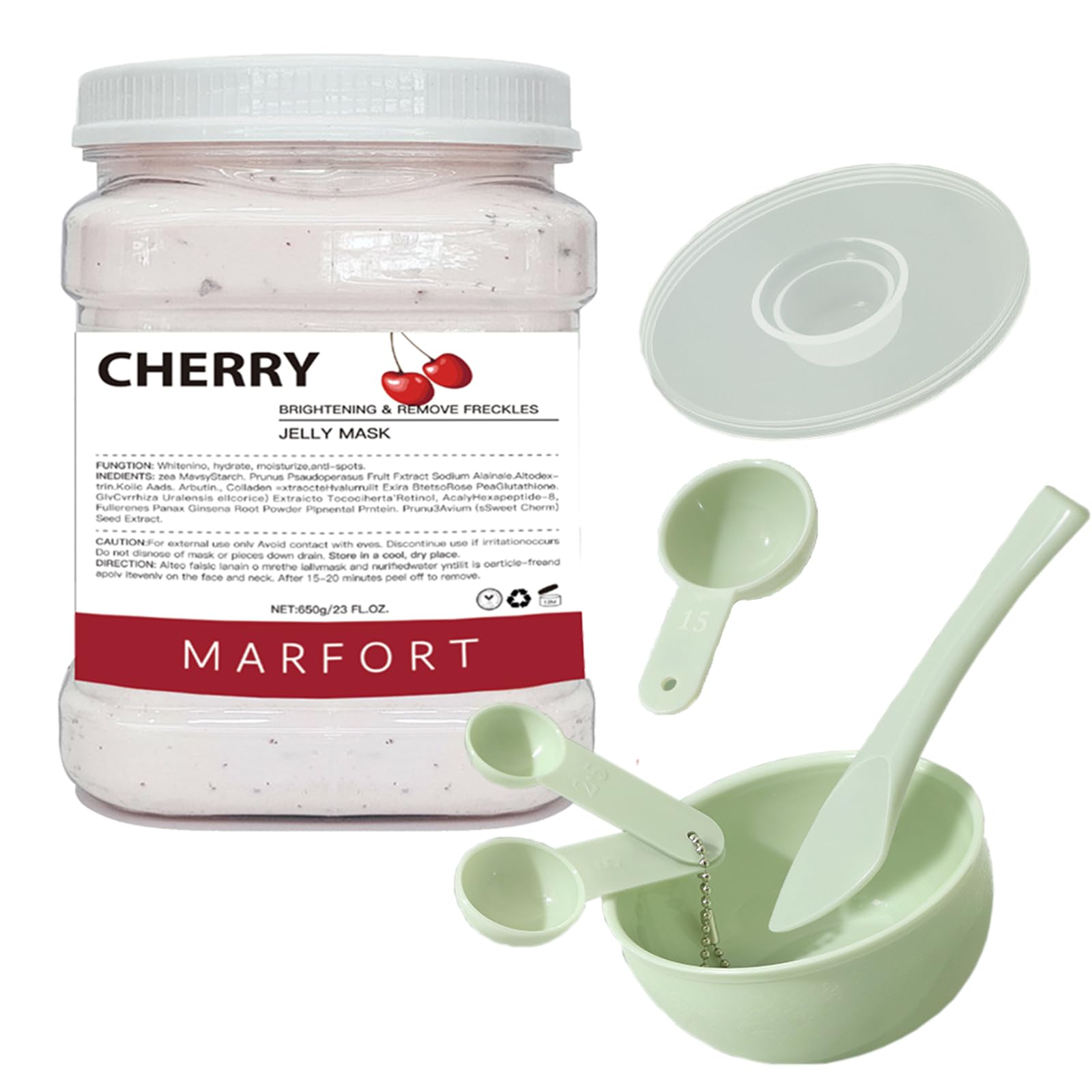Marfort Jelly Mask for Facials – Hydrojelly Peel-Off, 23oz Cherry