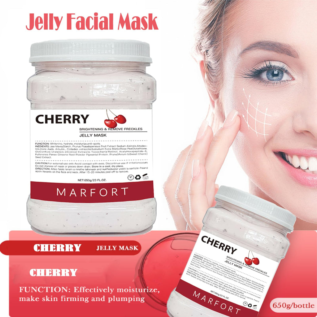Marfort Jelly Mask for Facials – Hydrojelly Peel-Off, 23oz Cherry