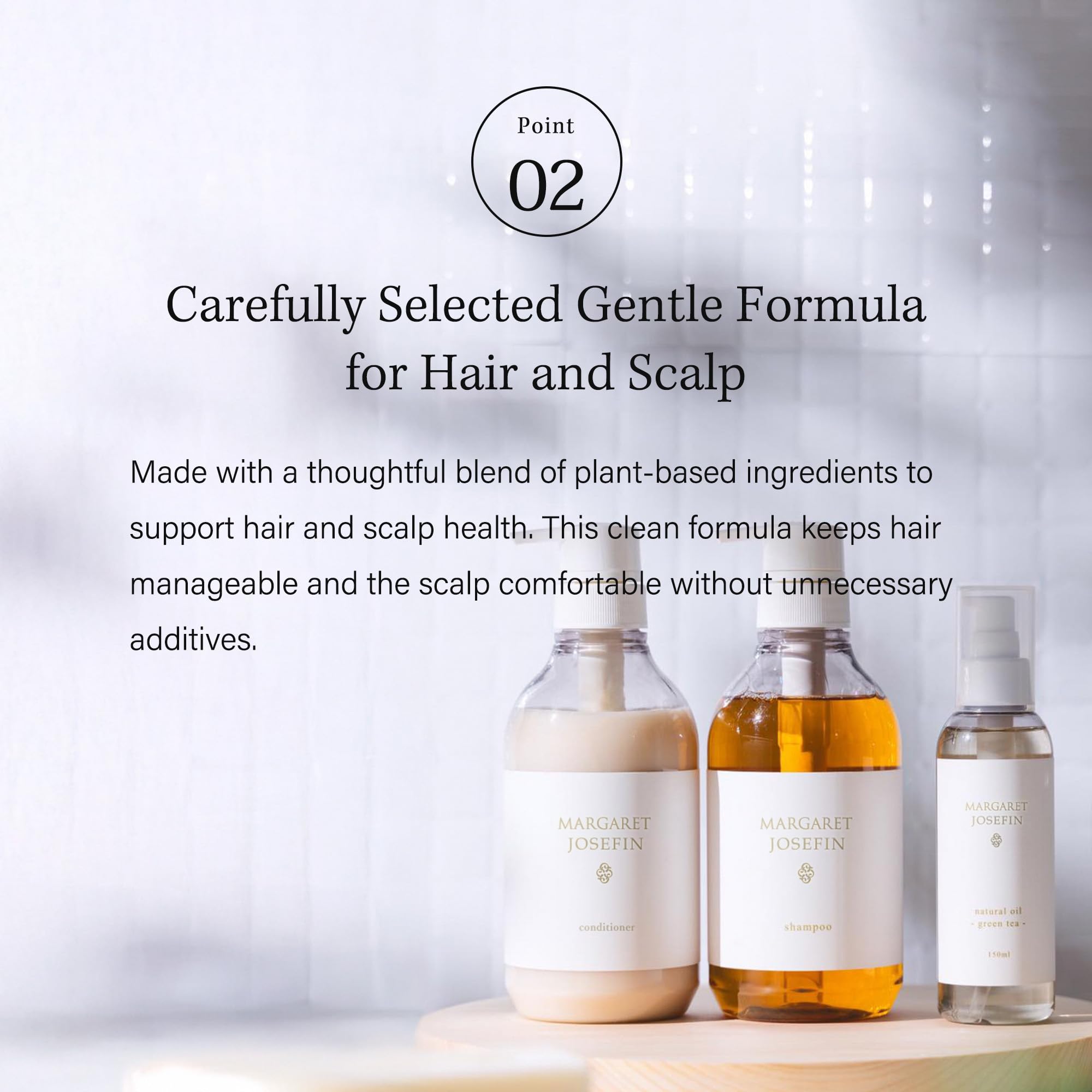 MARGARET JOSEFIN Japanese Shampoo – Sulfate Free, Hydrating, Smooth & Voluminous Hair | 16.9 oz