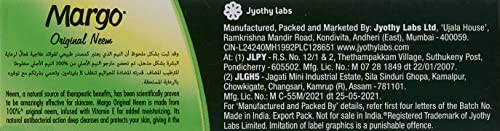 Margo Original Neem Soap – Antibacterial Formula with Neem Oil & Vitamin E – 10 Pack (100 g x 10)