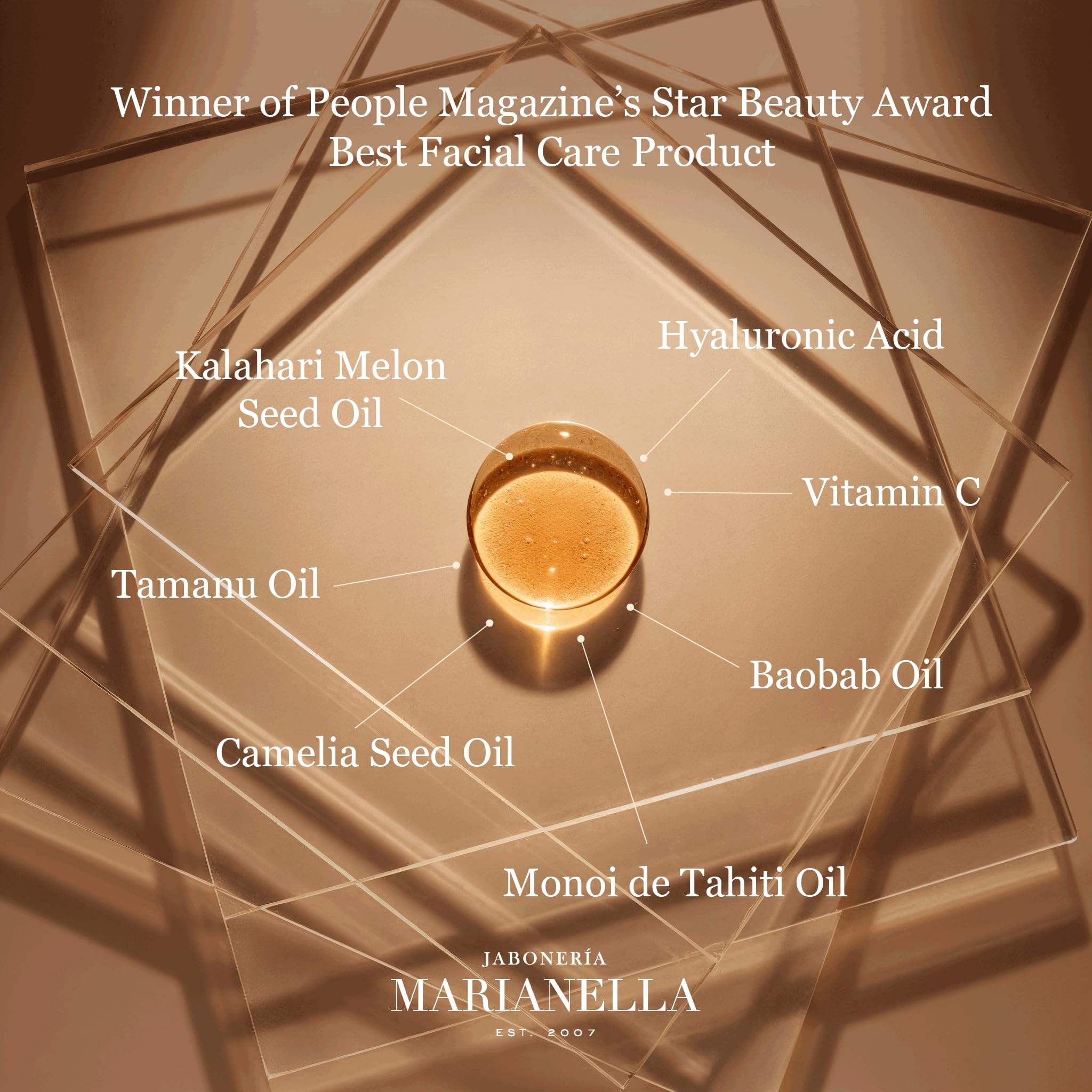Marianella Anti-Aging Royal Kalahari Serum – Hyaluronic Acid, Vitamin C & Melon Oil | Face & Eye Serum