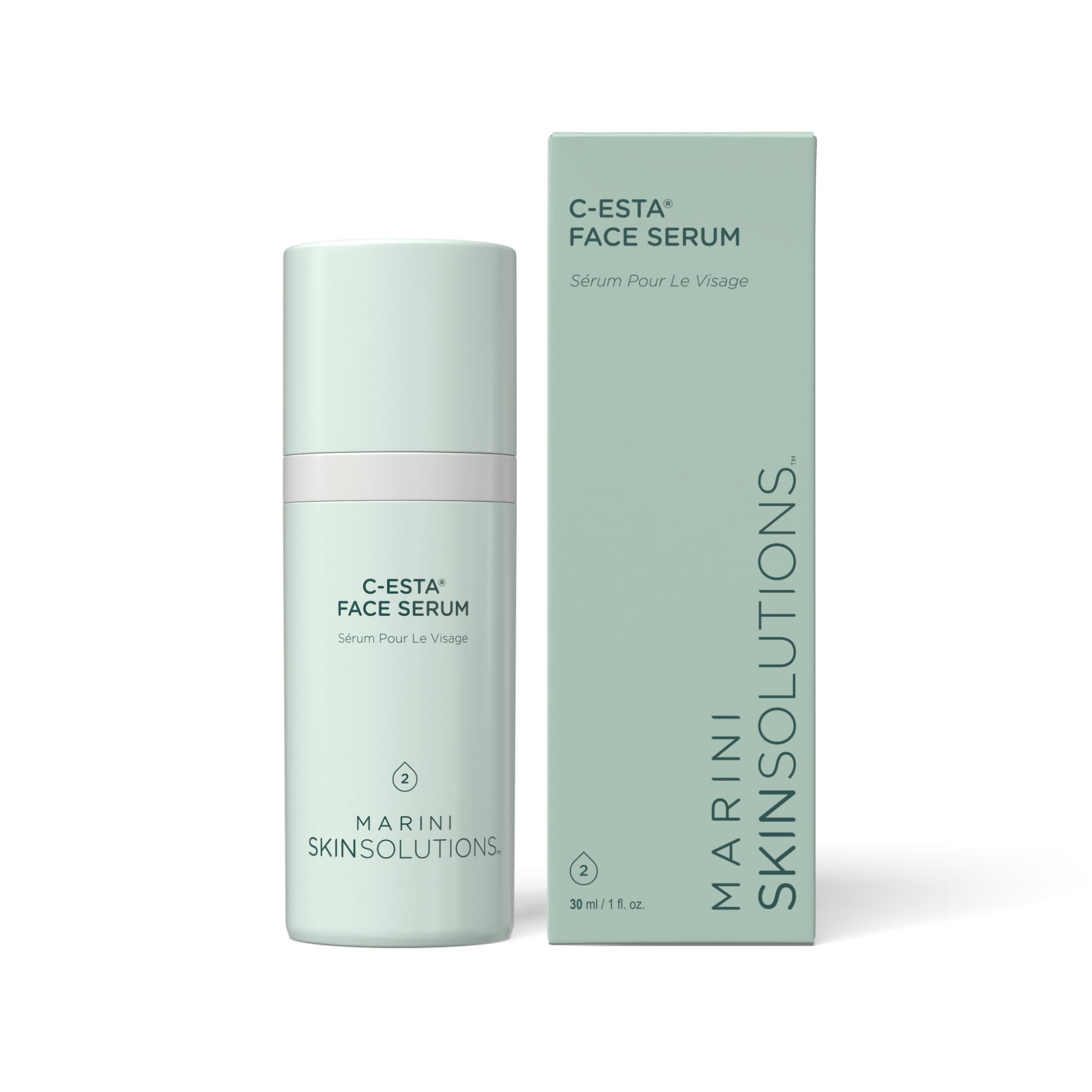Marini SkinSolutions C-ESTA Face Serum – Vitamin C, DMAE & Hyaluronic Acid for Lift & Protection – USA Made