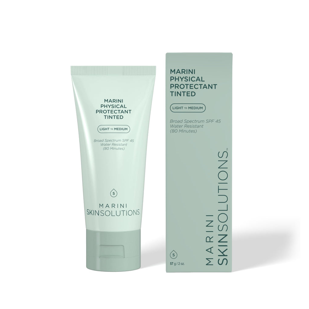 Marini SkinSolutions Physical Protectant Tinted SPF 45 Sunscreen – Light to Medium, 2 oz