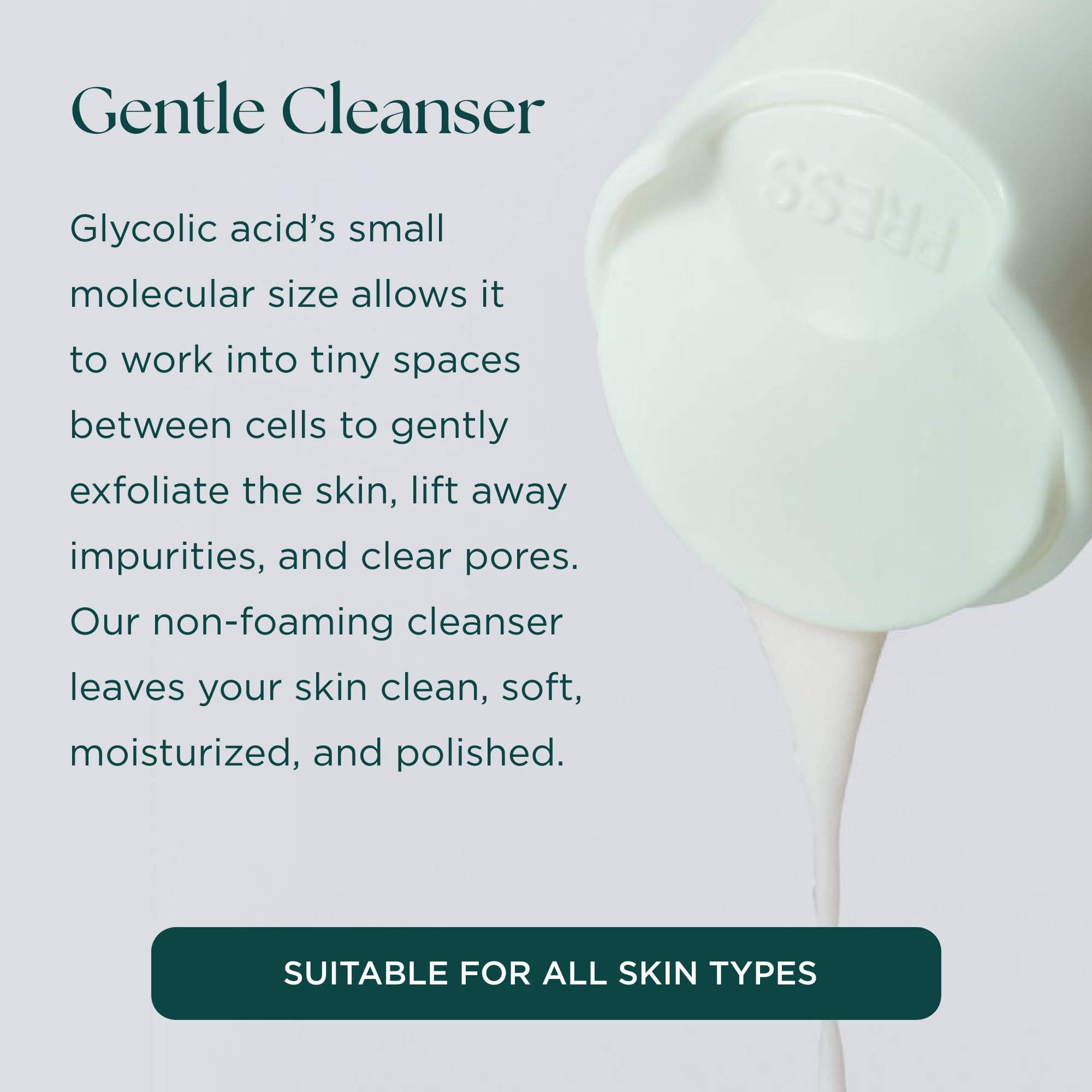 Marini SkinSolutions Age Intervention Gentle Cleanser - Mild, Non Foaming Face Wash for Sensitive or Post-Procedure Skin | Cruelty Free | Made in USA | 4 fl oz