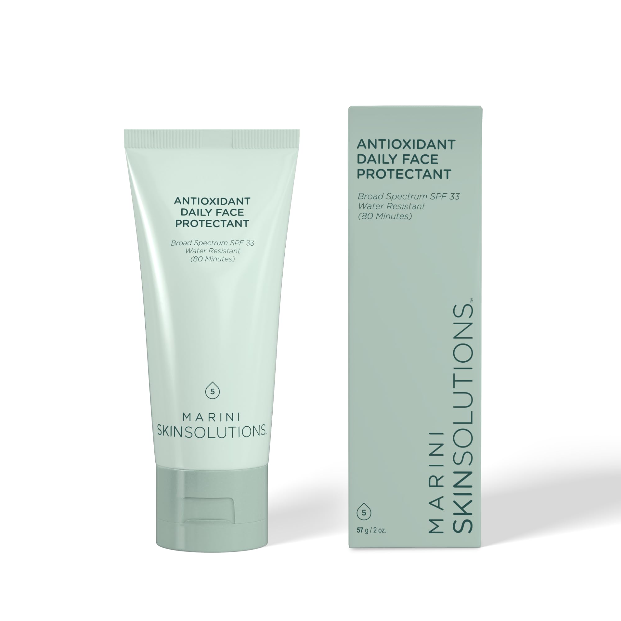 Marini SkinSolutions Antioxidant Daily Face Protectant SPF 33 | Broad-Spectrum, Water-Resistant, Cruelty-Free, Made in USA - 2 oz