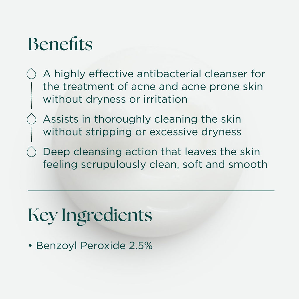 Marini SkinSolutions Benzoyl Peroxide Acne Treatment Wash 2.5% – 6 fl oz, USA Made
