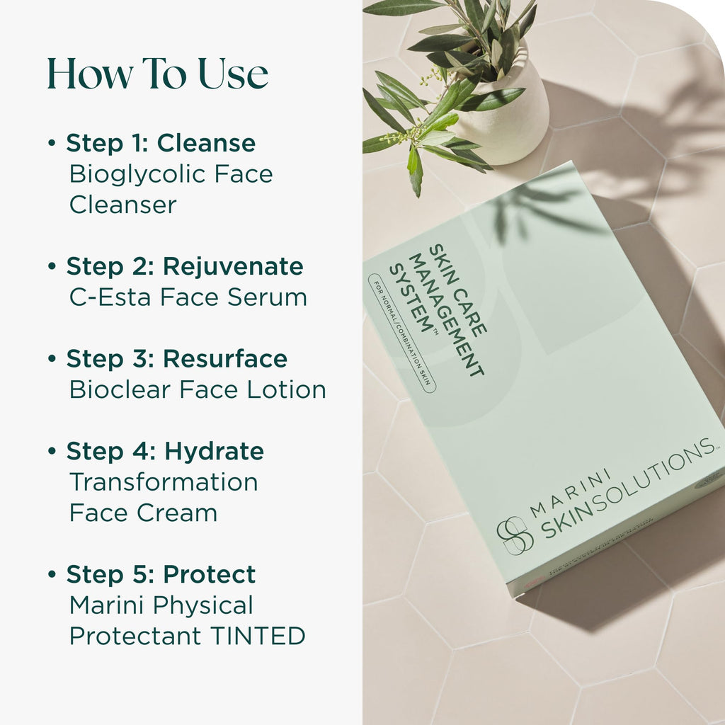 Marini SkinSolutions Skin Care System with SPF 45 – Made in USA
