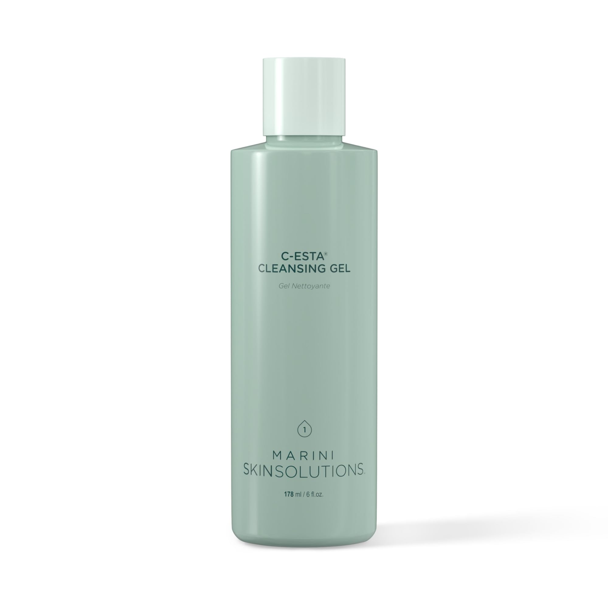 Marini SkinSolutions C-ESTA Vitamin C Cleansing Gel with DMAE – Mild, Cruelty-Free Facial Cleanser – Made in USA – 6 fl oz