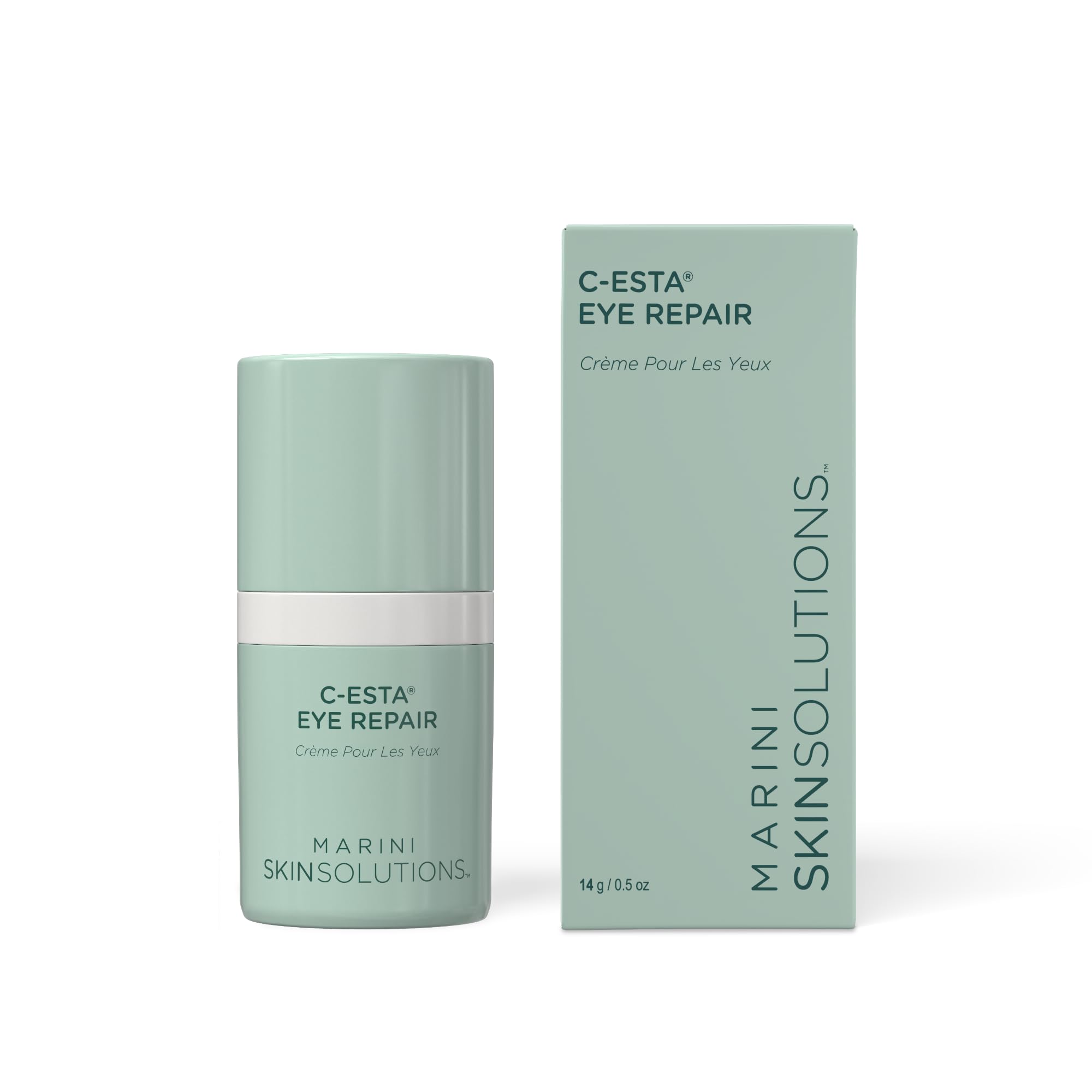 Marini SkinSolutions C-ESTA Eye Repair – Vitamin C Eye Cream with DMAE & Hyaluronic Acid | All Skin Types | Made in USA | 0.5 oz