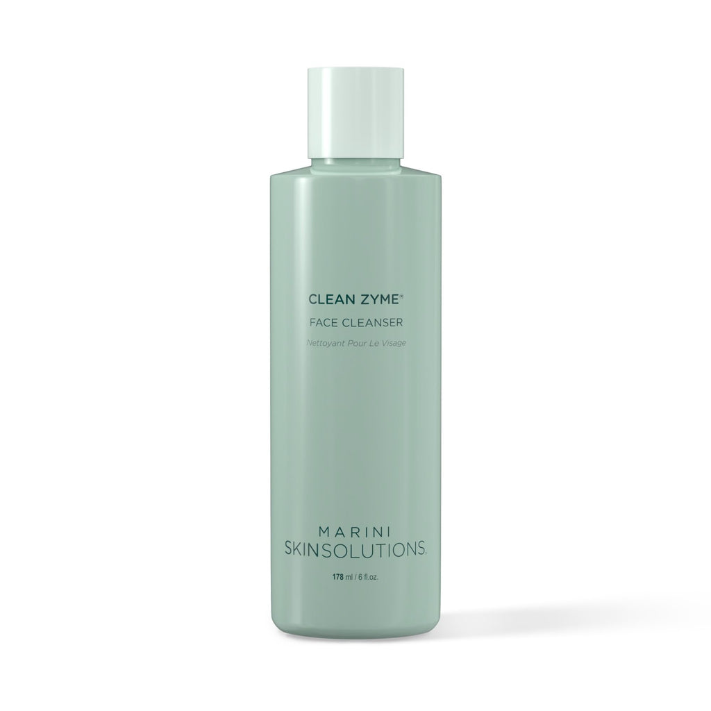 Marini SkinSolutions Clean Zyme - Exfoliating Papain Face Cleanser, Cruelty-Free, USA Made (6 fl oz)
