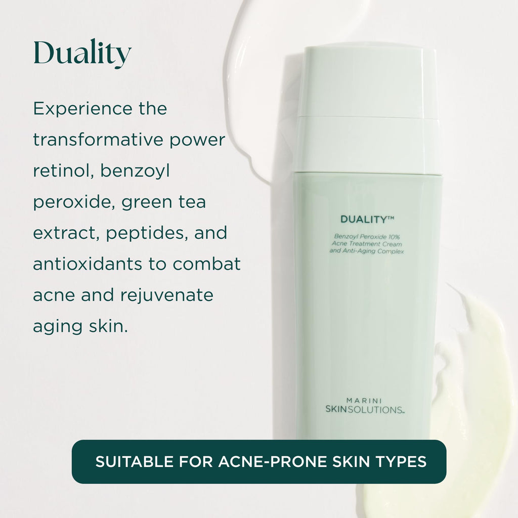 Marini SkinSolutions Duality: Benzoyl Peroxide 10% + Retinol Acne & Anti-Aging Cream