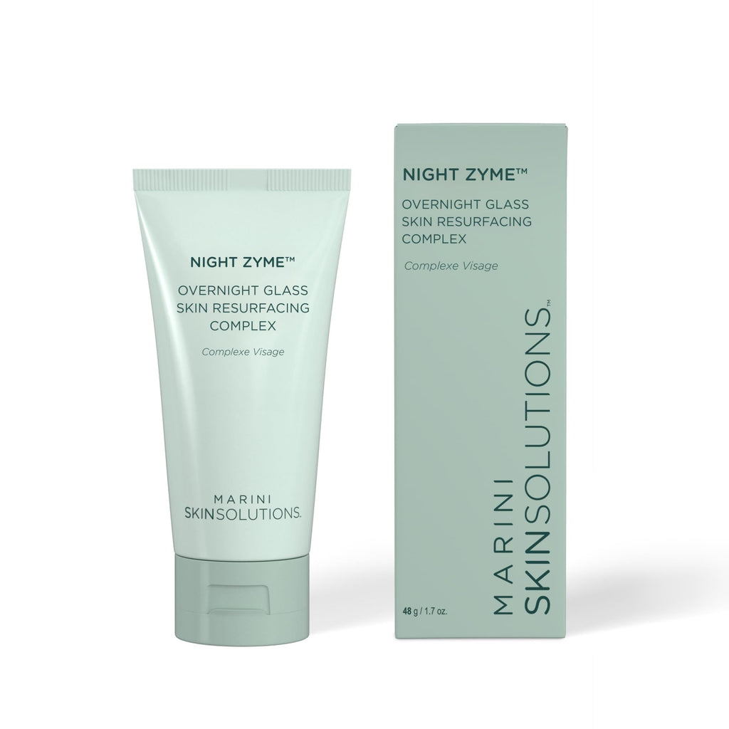 Marini SkinSolutions Night Zyme Overnight Glass Skin Resurfacing Complex | Papaya Enzymes & Peptides | 1.7 oz