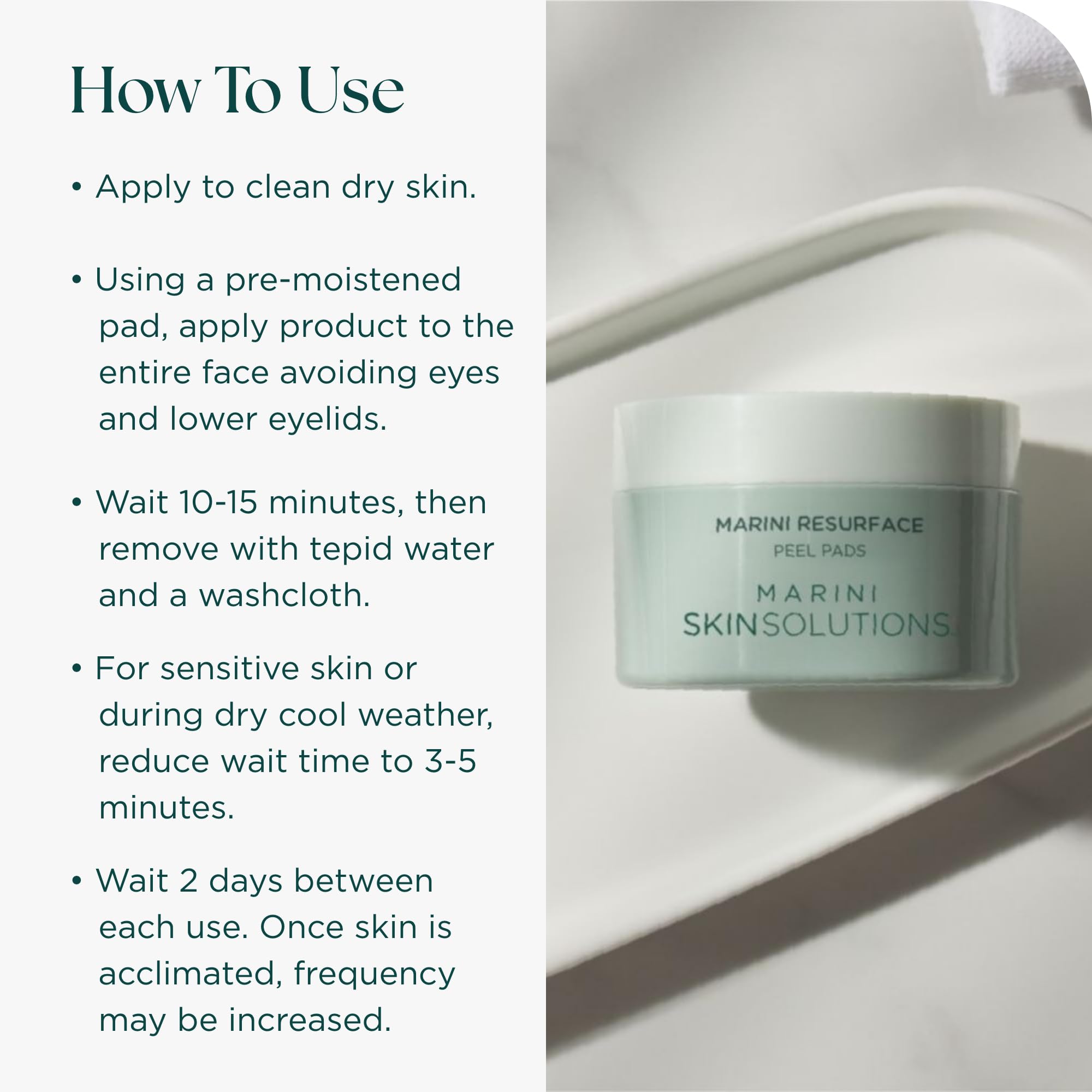 Marini SkinSolutions ResurFace Peel Pads – Glycolic, Salicylic, Mandelic & Lactic Acid