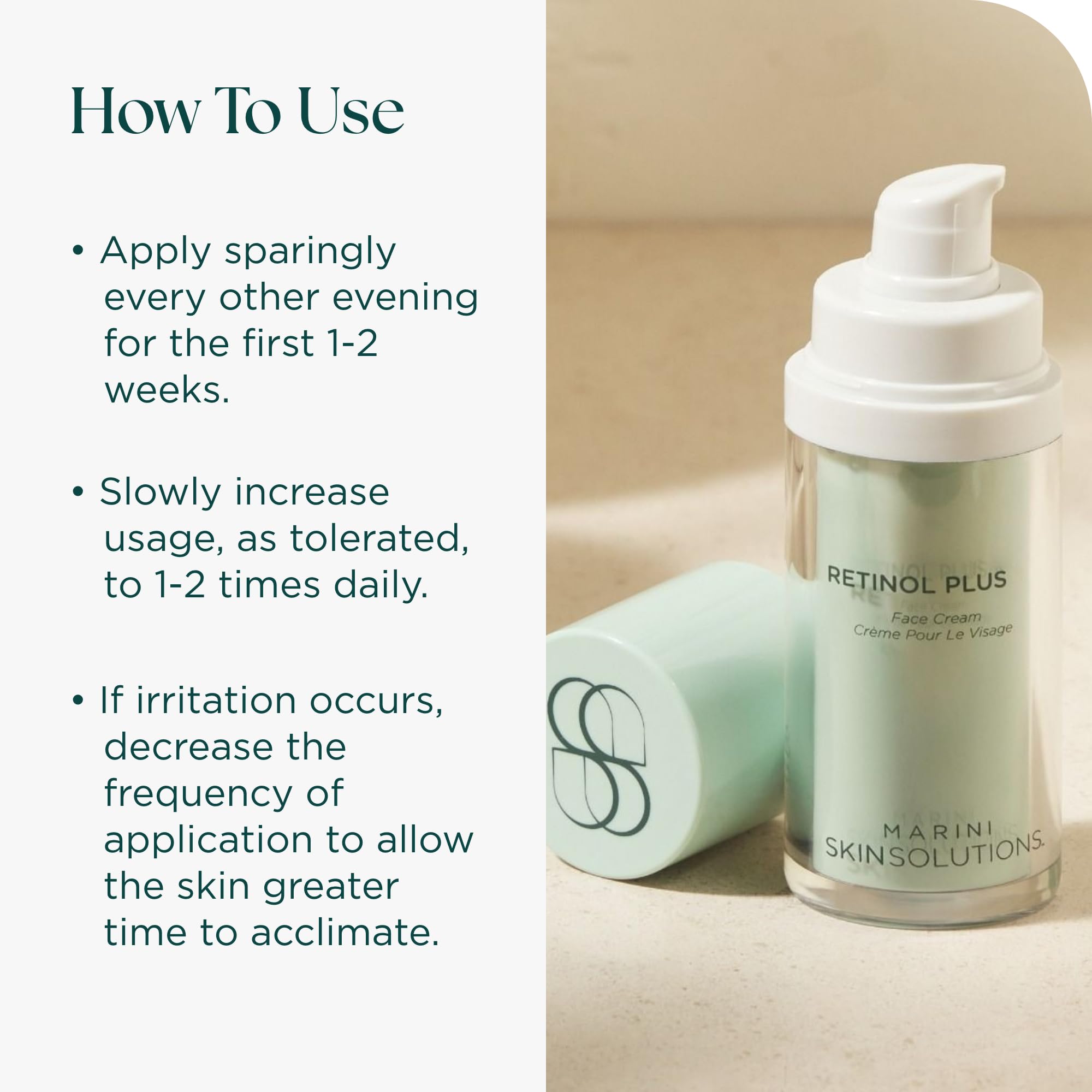 Marini SkinSolutions Retinol Plus – Anti-Aging Cream with Peptides, Antioxidants & Hyaluronic Acid (USA Made)
