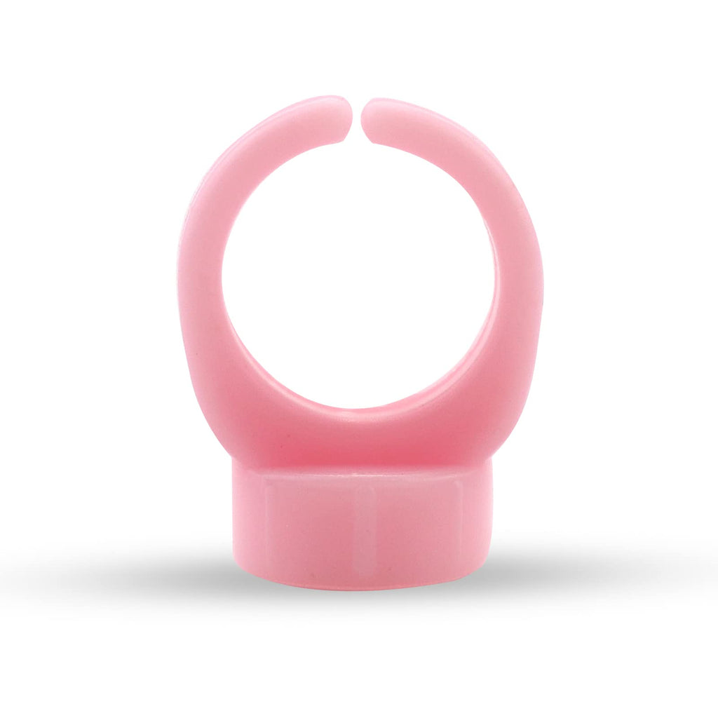 MARLLOGIVA 100pcs Soft Silicone Tattoo Ink Rings – Pigment Caps for Microblading Ink Cups (Pink)