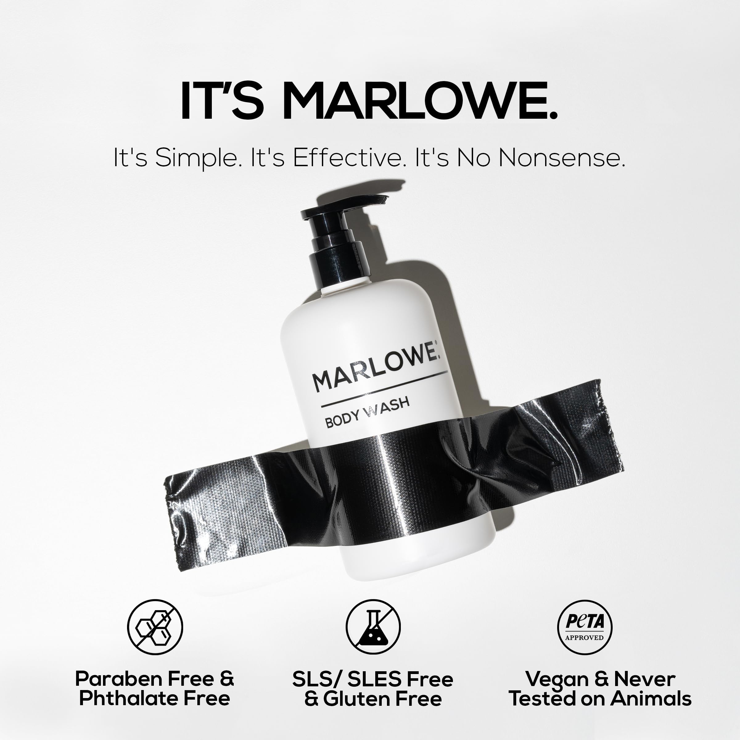 MARLOWE. No. 103 Body Wash – 15 oz Pump, Santal, Energizing & Refreshing Shower Gel
