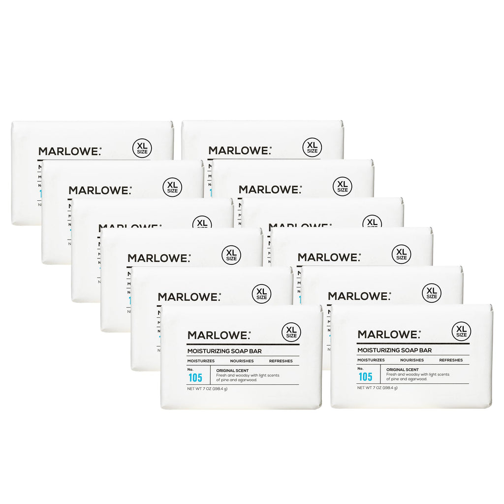 MARLOWE No. 105 Bar Soap for Men 7 oz – Moisturizing & Nourishing Sage & Fir Scent