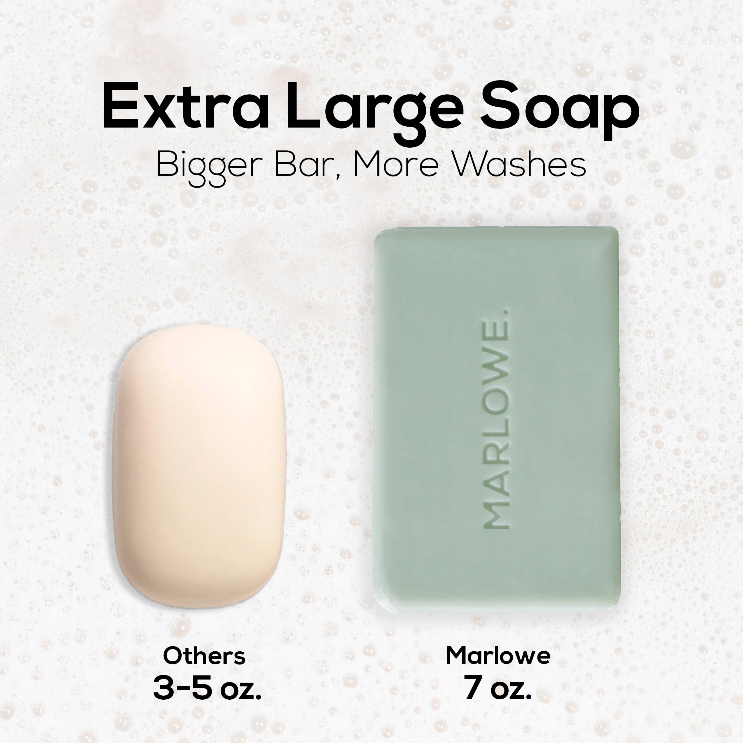 MARLOWE No.108 Lightly Exfoliating Soap Bar 7oz – 3 Bars | Polishing, Moisturizing & Cleansing for Men