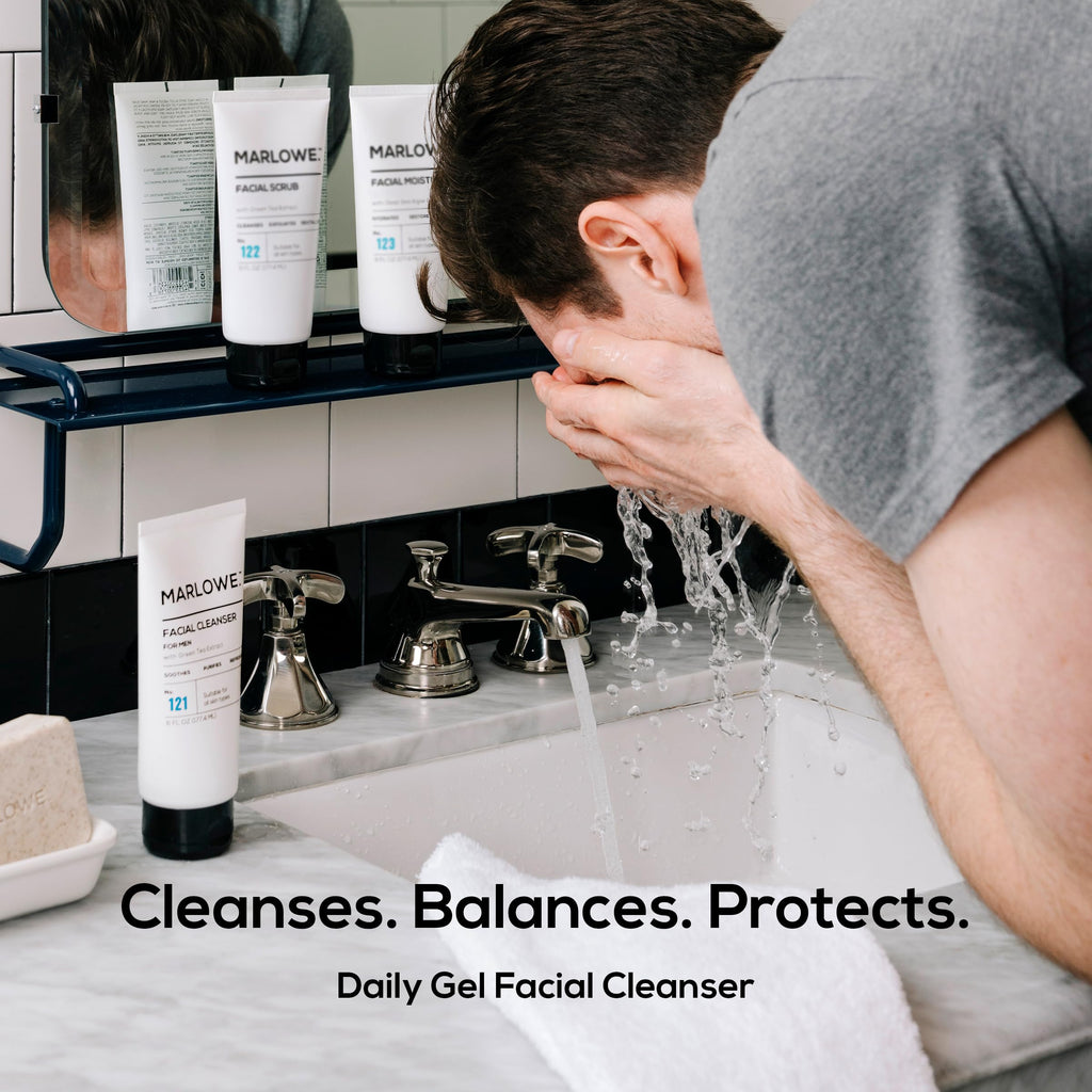 MARLOWE. No. 121 Facial Cleanser – Daily Men’s Face Wash with Natural Extracts & Antioxidants