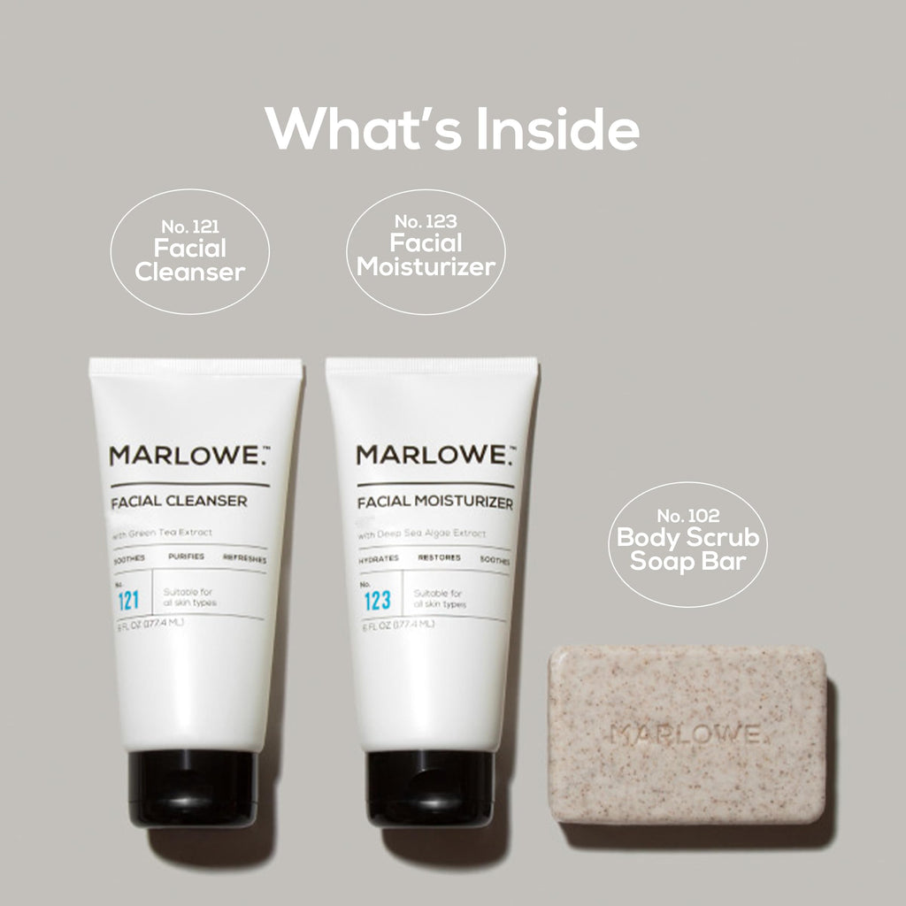 MARLOWE Best Sellers Kit No. 203 – Signature No. 102, No. 121 & No. 123, Gift Set for Men