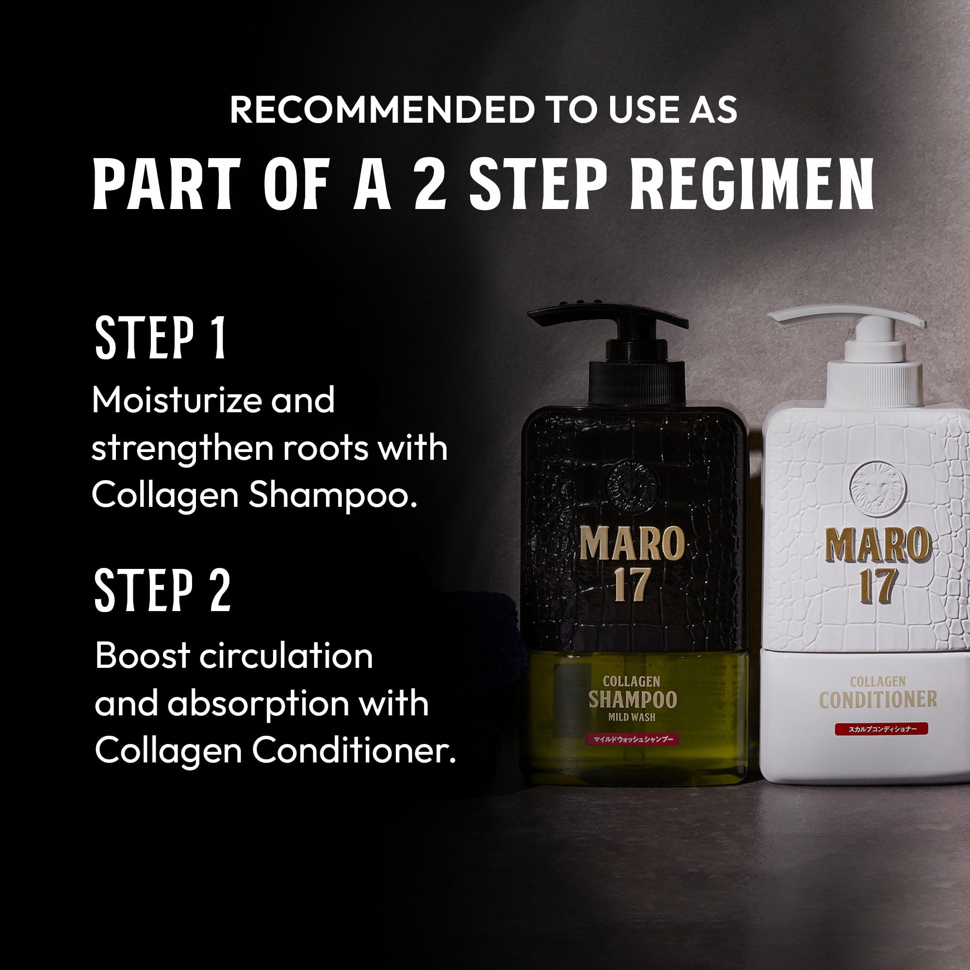 MARO17 Collagen Shampoo – Gentle Deep-Cleanse for Dandruff, Hydration & Collagen Support
