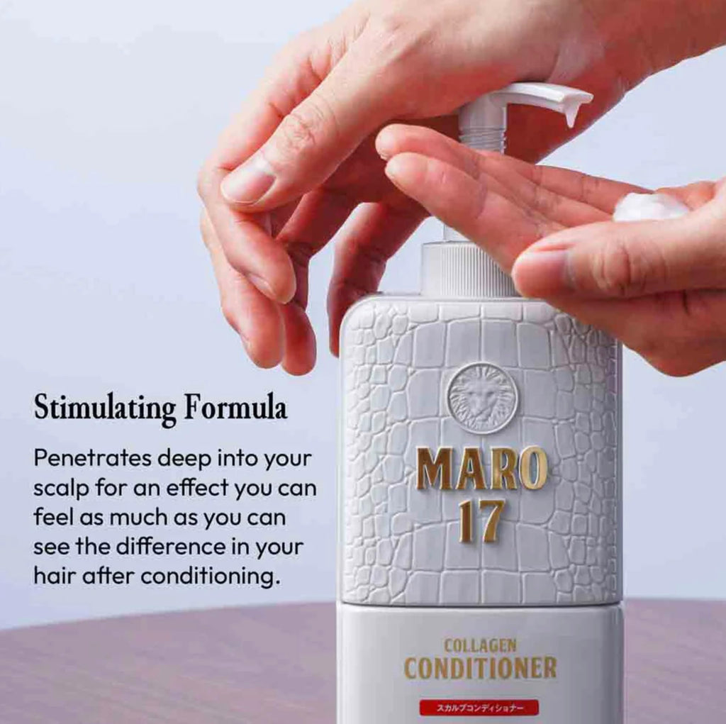 MARO17 Japan's #1 Collagen Conditioner for Men | Scalp Circulation & Hair Growth Support