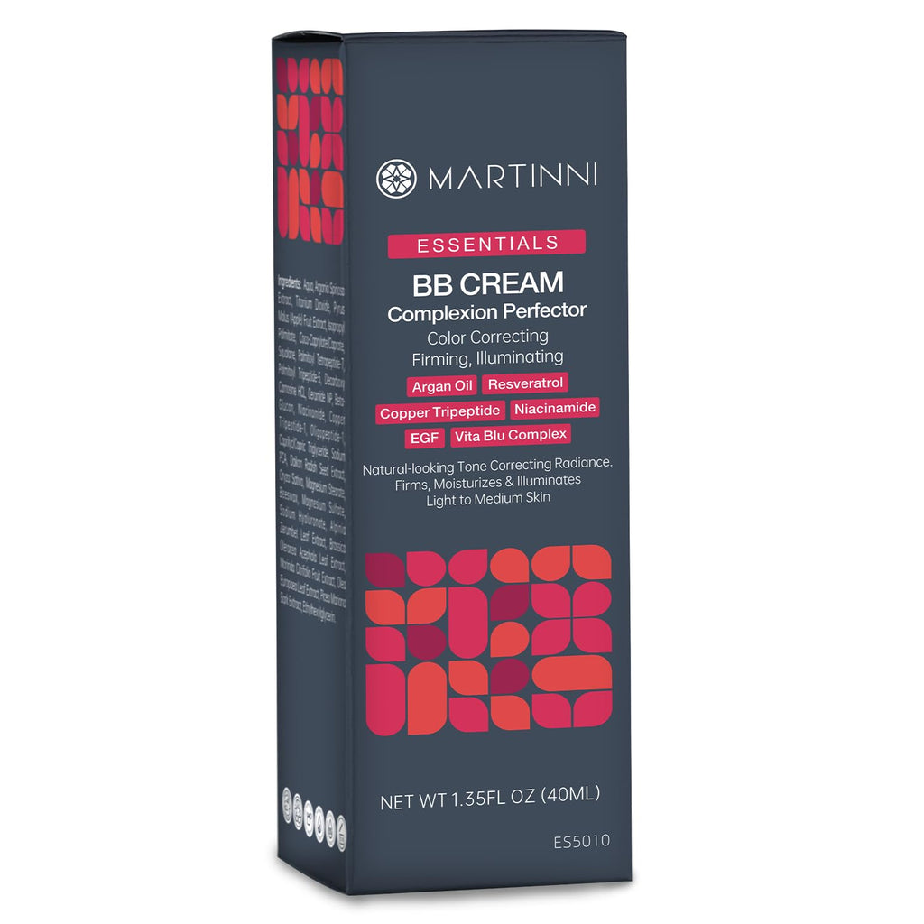 Martinni BB Cream Complexion Perfector – Lightweight Anti-Aging Tinted Moisturizer (1.35 fl oz)