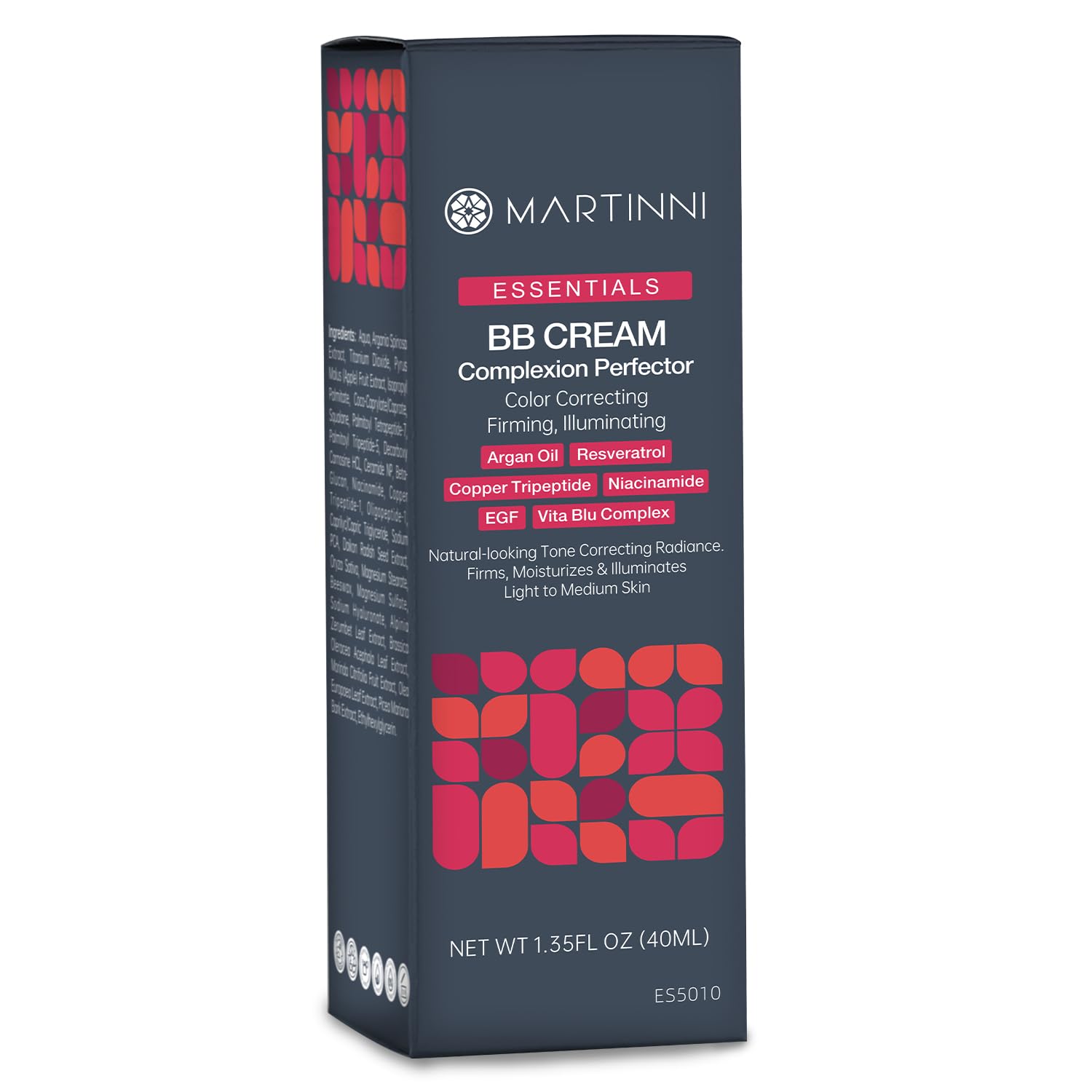 Martinni BB Cream Complexion Perfector – Lightweight Anti-Aging Tinted Moisturizer (1.35 fl oz)