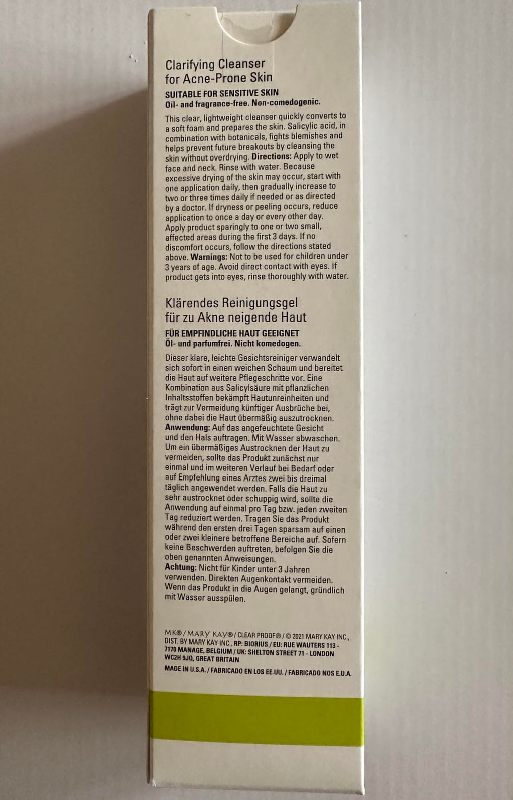 Mary Kay Clear Proof Clarifying Cleansing Gel – Deep Pore Cleanse with 2% Salicylic Acid