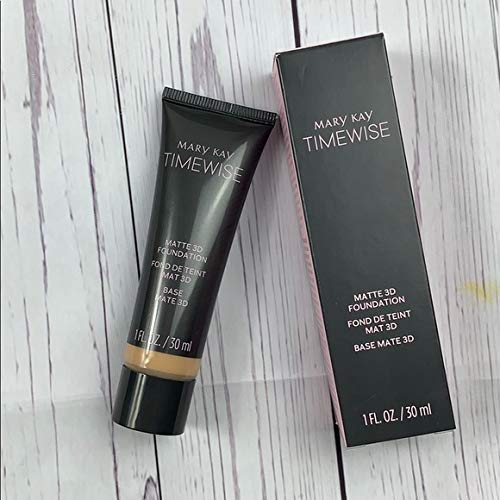 Mary Kay TimeWise Matte-Wear 3D Foundation Beige W180 – Medium Coverage, Oil-Free, Matte Finish