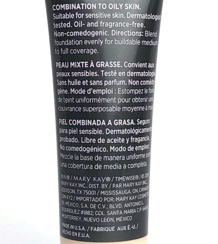 Mary Kay TimeWise Matte 3D Foundation Ivory C110 – Oil-Control, Long-Wear Matte Finish