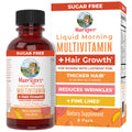 MaryRuth Organics Liquid Multivitamin + Hair Growth Travel Pack – Lustriva, Biotin 10000 mcg, 8 x 1 oz