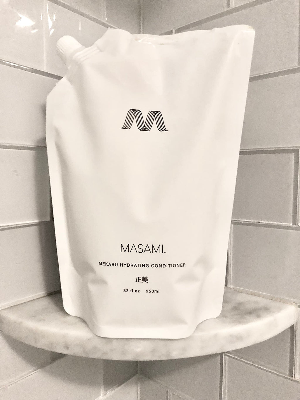 MASAMI Mekabu Hydrating Conditioner 32 oz Refill Pouch | Sustainable, Color-Safe, Vegan & Cruelty-Free