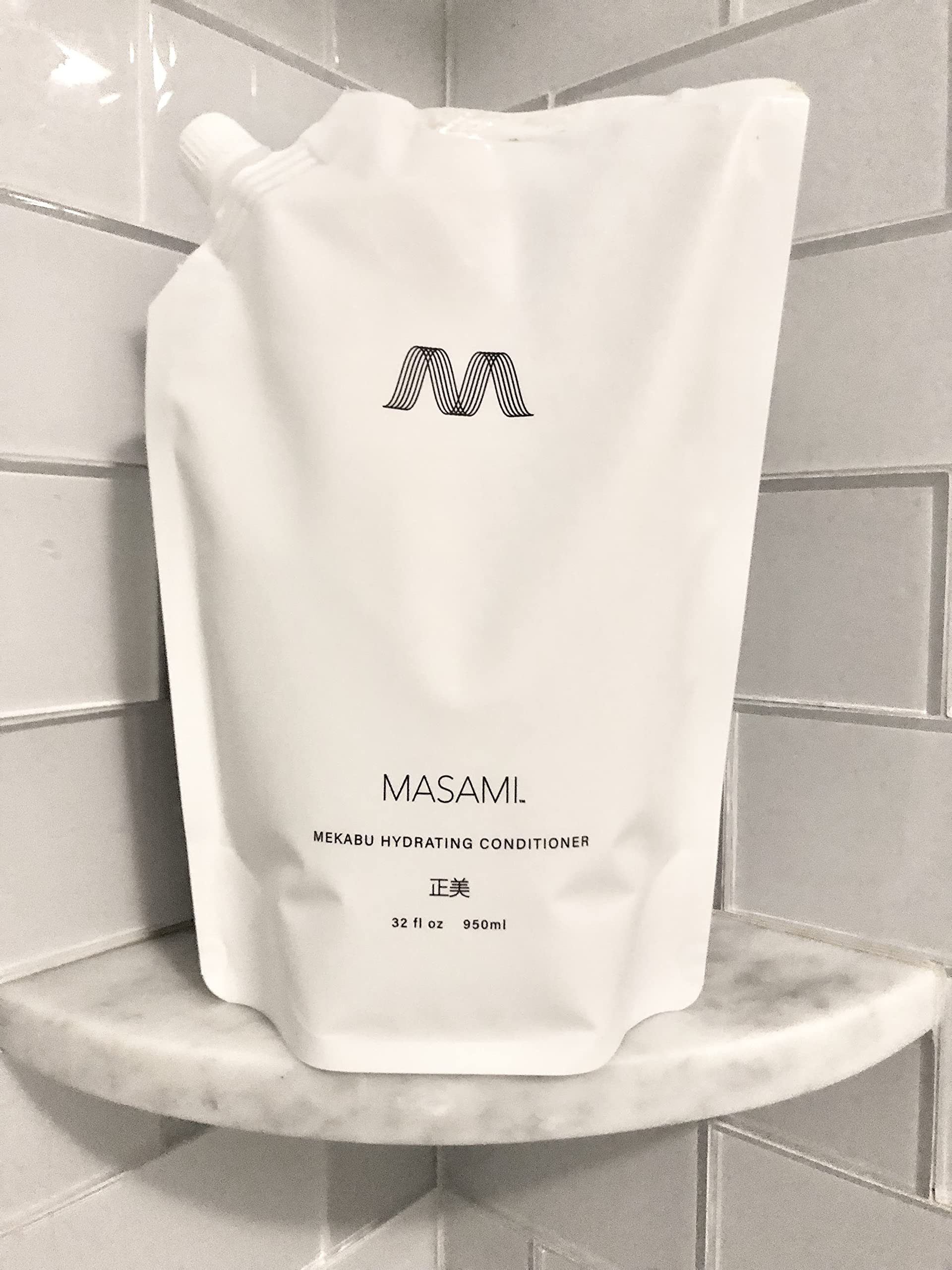 MASAMI Mekabu Hydrating Conditioner 32 oz Refill Pouch | Sustainable, Color-Safe, Vegan & Cruelty-Free