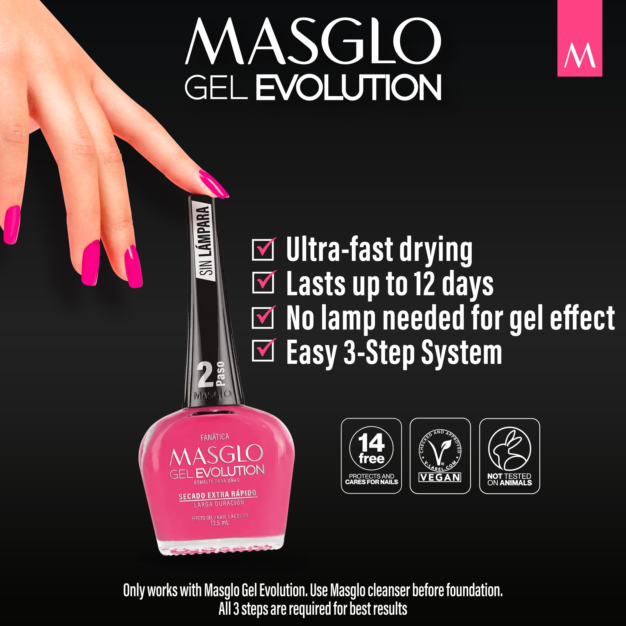 MASGLO Gel Evolution Patriotic Pride Set – 3 Colors, No Lamp, Up to 12 Days