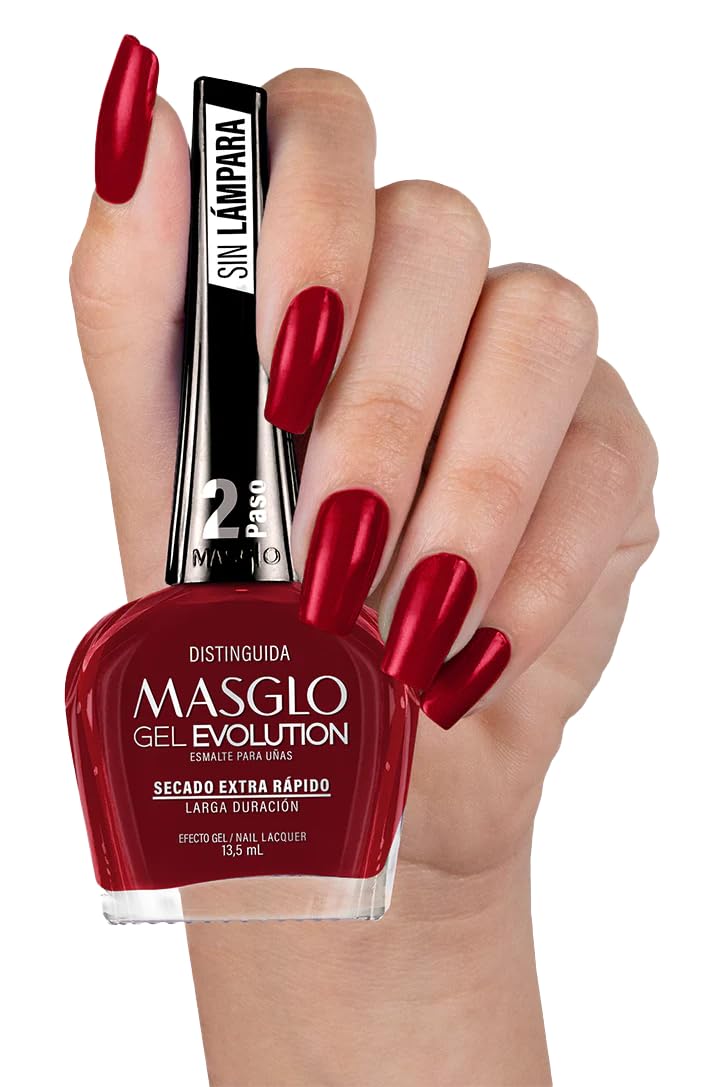 MASGLO Gel Evolution – 3-Piece Nail Polish Set | No Lamp Needed, 12-Day Wear, 14-Free, High-Gloss, Vegan