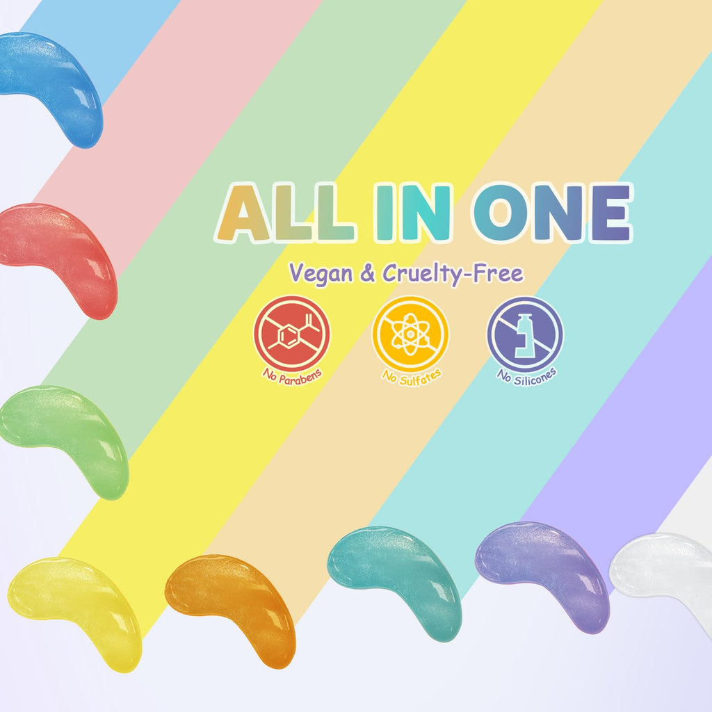 Maskiss Under Eye Patches Variety Pack (48 Pairs) – 8 Colors, 6 Pairs Each, Vegan Skincare Gift