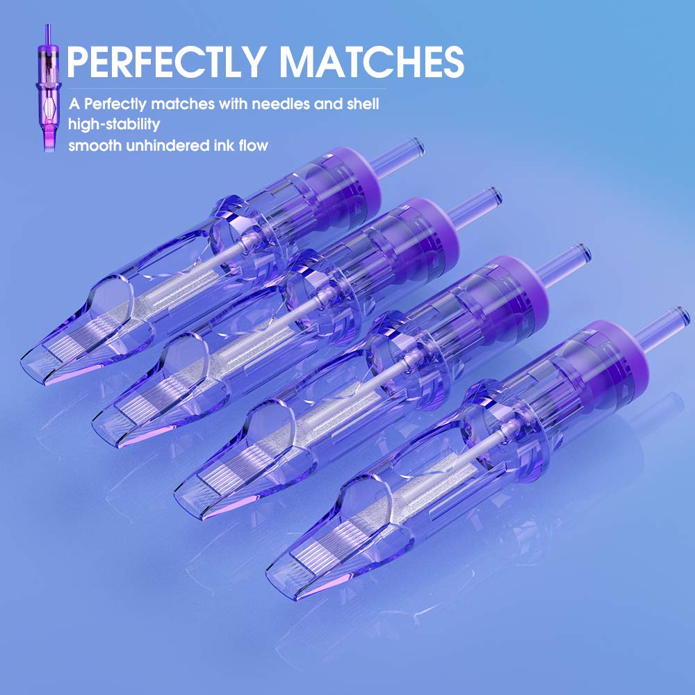 MAST TATTOO Mast Pro 20Pcs Cartridges – Curved Magnum 1015RM Disposable Needles