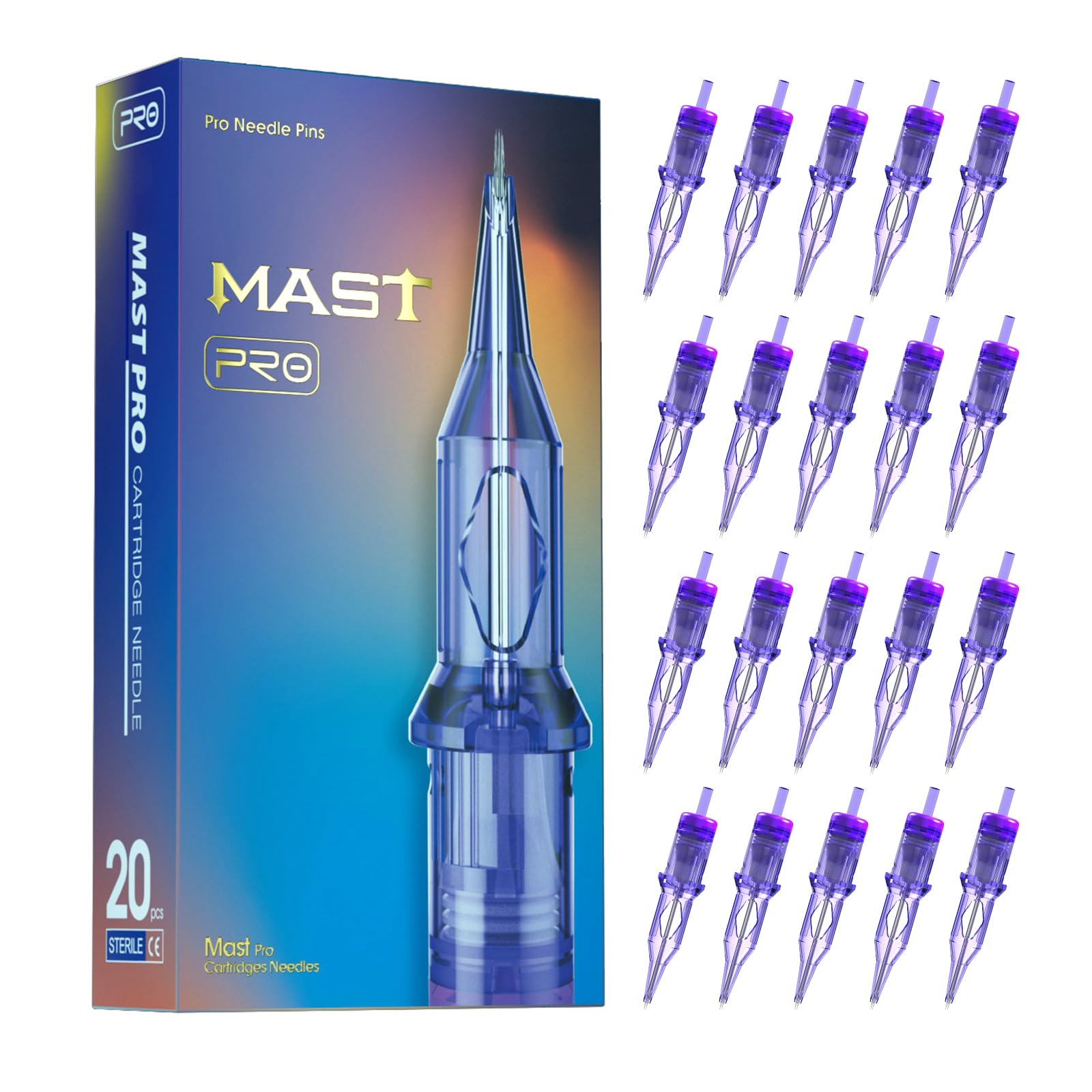 Mast Pro Tattoo Cartridges 20Pcs 1005RS – Round Shader & Liner