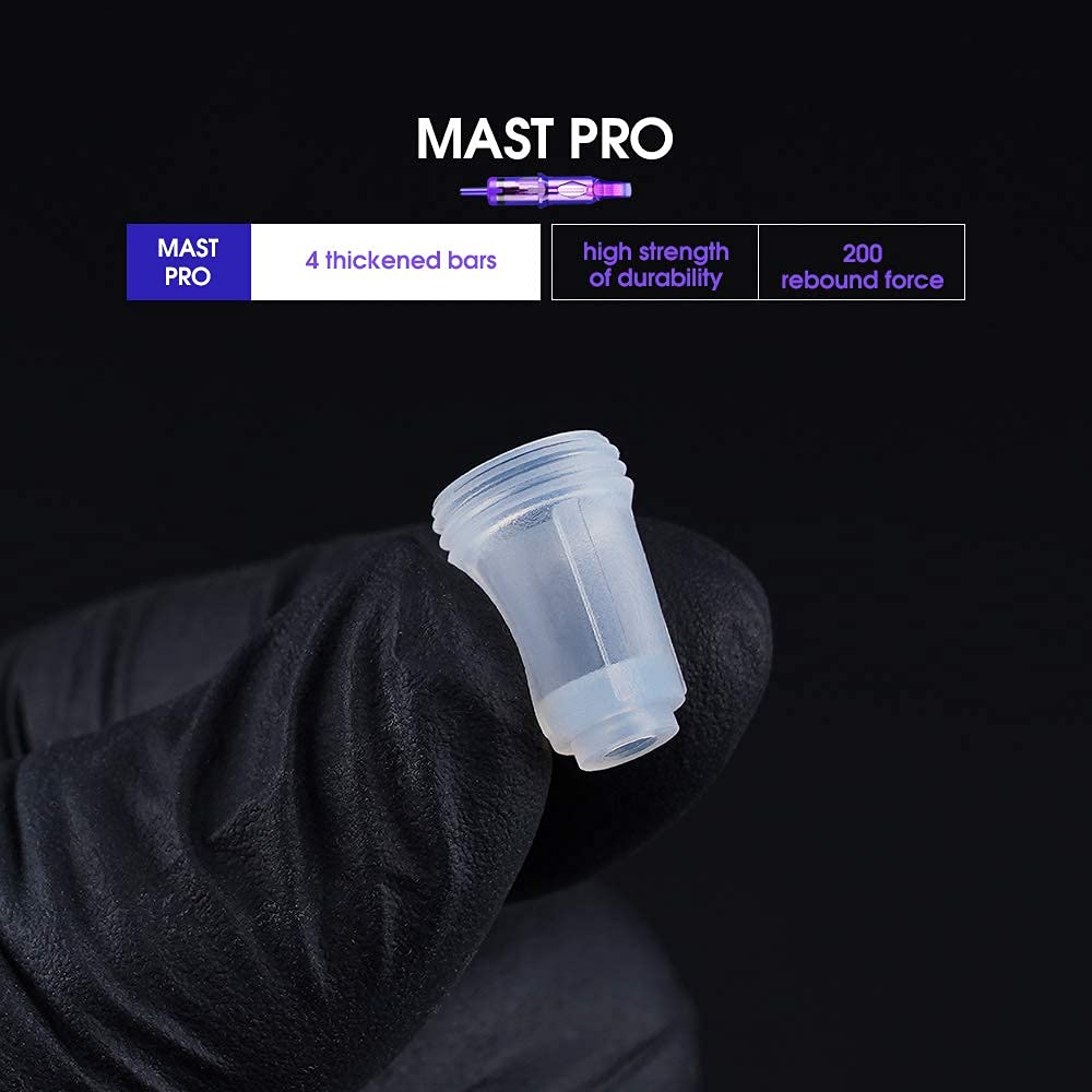 MAST TATTOO Mast Pro Cartridges 1015M – 20Pcs Disposable Bugpin Magnum Needles (Liner & Shader)