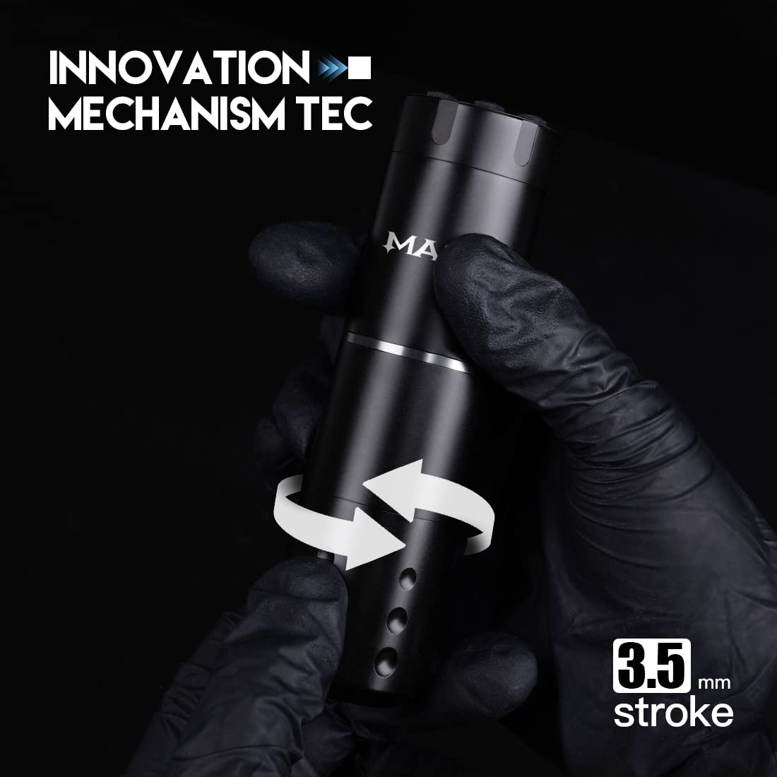MAST TATTOO A1 Pro Cordless Tattoo Kit — 2200mAh Battery, 3.5mm Stroke, 20 Cartridges, Beginner Friendly