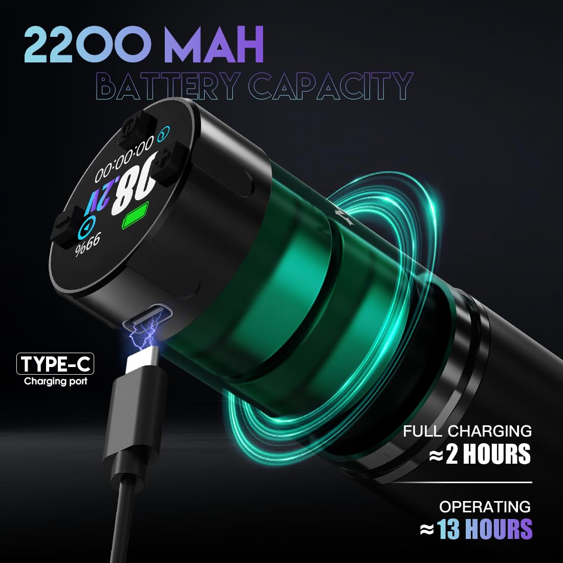 MAST TATTOO A1 Pro Cordless Tattoo Kit — 2200mAh Battery, 3.5mm Stroke, 20 Cartridges, Beginner Friendly