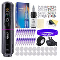 MAST TATTOO Archer2 Wireless Tattoo Kit – Brushless Pen, 12V 10000rpm, Type-C Charging, 20 Cartridges